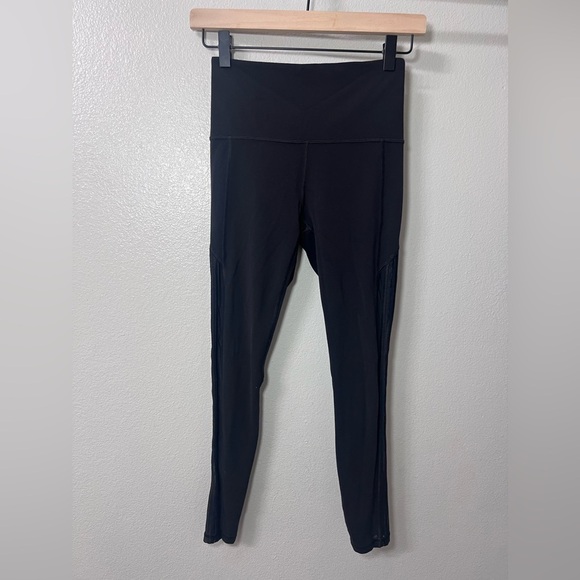 Athleta Shakti Mesh 7/8 Tight, BLACK Size XS - Picture 6 of 15